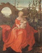 Albrecht Durer The Madonna with the Iris imitator of Albrecht Durer oil